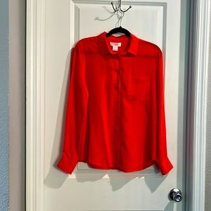 Long Sleeve Silk Blouse